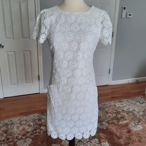 Shoshanna white short eyelid dress